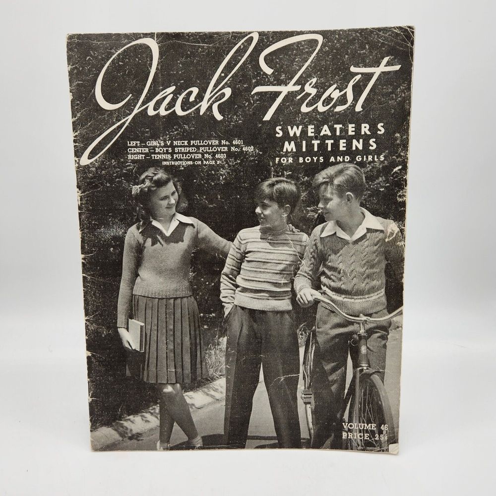 Vintage Jack Frost Sweaters Mittens for Boys and Girls Magazine Volume 41